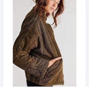 Free People Dolman Knit Quilted Jacket